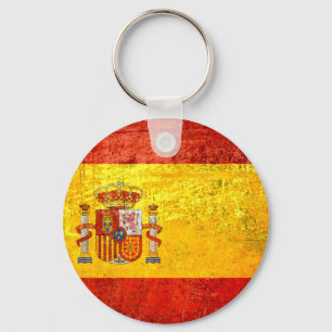 Spaanse vlag sleutelhanger
