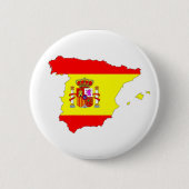 spaanse vlag : spaans ronde button 5,7 cm (Voorkant)