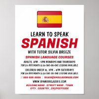 Spaanse vlag, Spaans taalcursus Adverteren