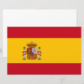 Spaanse vlag (Spanje) Briefpapier (Voorkant / Achterkant)