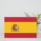 Spaanse vlag (Spanje) Briefpapier (Staand voorkant)