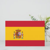 Spaanse vlag (Spanje) Briefpapier (Staand voorkant)