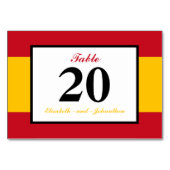 Spaanse vlag Spanje bruiloft Kaart (Achterkant)