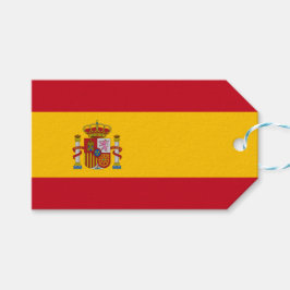 Spaanse vlag (Spanje) Cadeaulabel