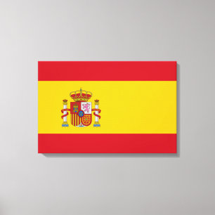 Spaanse vlag (Spanje) Canvas Afdruk