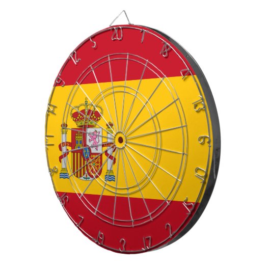 Spaanse vlag (Spanje) Dartbord (Voorkant Rechts)