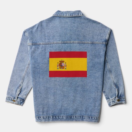 Spaanse vlag Spanje Denim Jacket (Achterkant)
