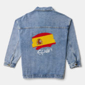 Spaanse vlag Spanje Denim Jacket (Achterkant)