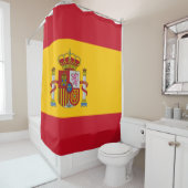 Spaanse vlag (Spanje) Douchegordijn (In situ)