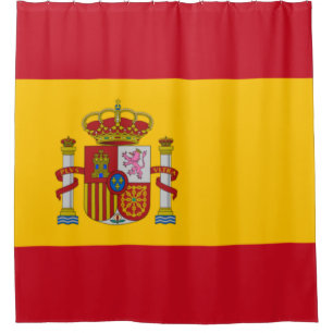 Spaanse vlag (Spanje) Douchegordijn
