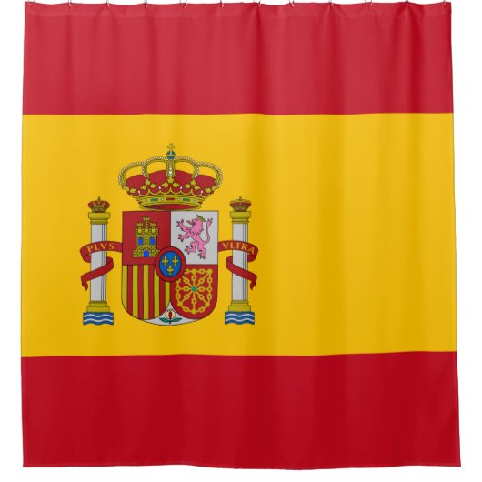 Spaanse vlag (Spanje) Douchegordijn (Voorkant)