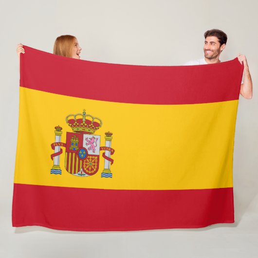 Spaanse vlag (Spanje) Fleece Deken (In situ)