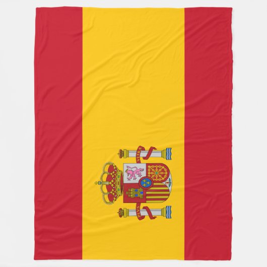 Spaanse vlag (Spanje) Fleece Deken (Voorkant)