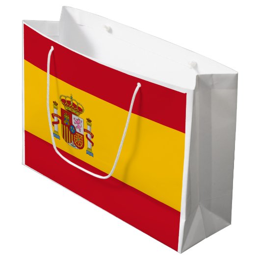 Spaanse vlag (Spanje) Groot Cadeauzakje (Voorkant Gekanteld)
