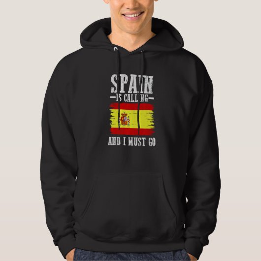 Spaanse Vlag Spanje Hoodie (Voorkant)