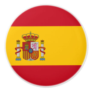Spaanse vlag (Spanje) Keramische Knop