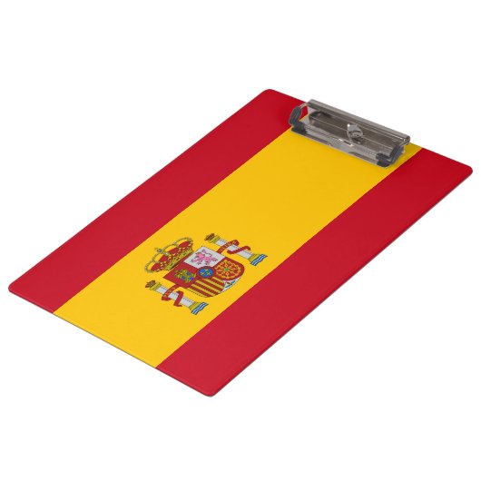 Spaanse vlag (Spanje) Klembord (Gekanteld)