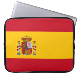 Spaanse vlag (Spanje) Laptop Sleeve