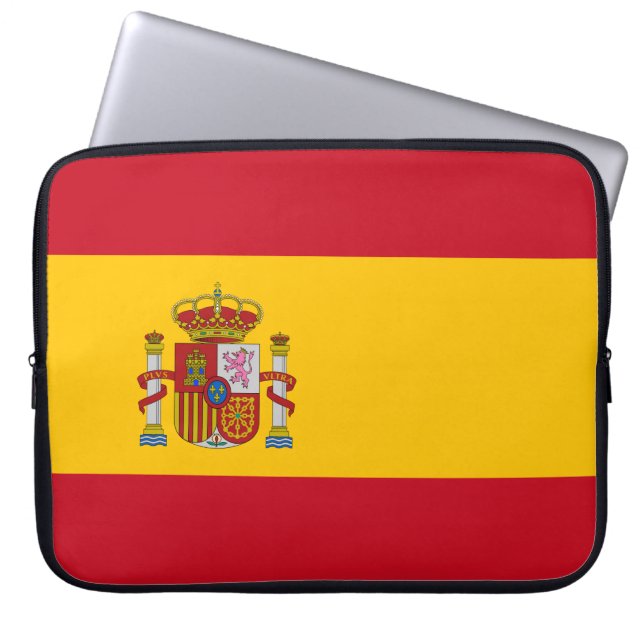 Spaanse vlag (Spanje) Laptop Sleeve (Voorkant)