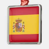 Spaanse vlag (Spanje) Metalen Ornament (Links)