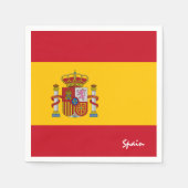 Spaanse vlag & Spanje mode, feest / sportfans Servet (Voorkant)