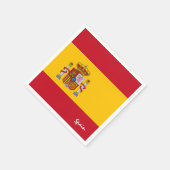 Spaanse vlag & Spanje mode, feest / sportfans Servet (Hoek)