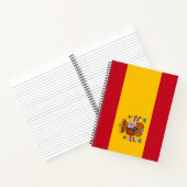 Spaanse vlag (Spanje) Notitieboek (Binnen)