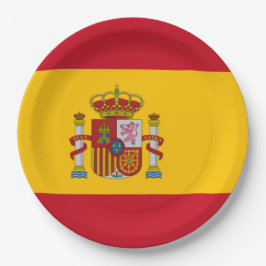 Spaanse vlag (Spanje) Papieren Bordje