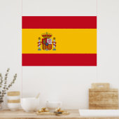 Spaanse vlag (Spanje) Poster (Keuken)