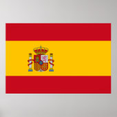 Spaanse vlag (Spanje) Poster (Voorkant)