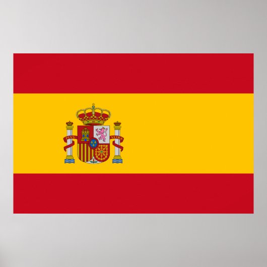 Spaanse vlag (Spanje) Poster (Voorkant)