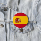 Spaanse vlag (Spanje) Ronde Button 7,6 Cm (In situ)