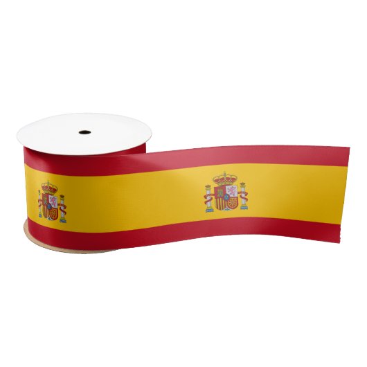 Spaanse vlag (Spanje) Satijnen Lint (Spoel)