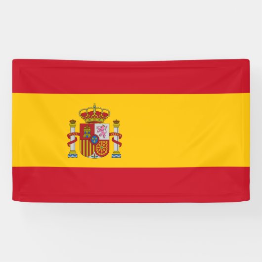 Spaanse vlag (Spanje) Spandoek (Horizontaal)