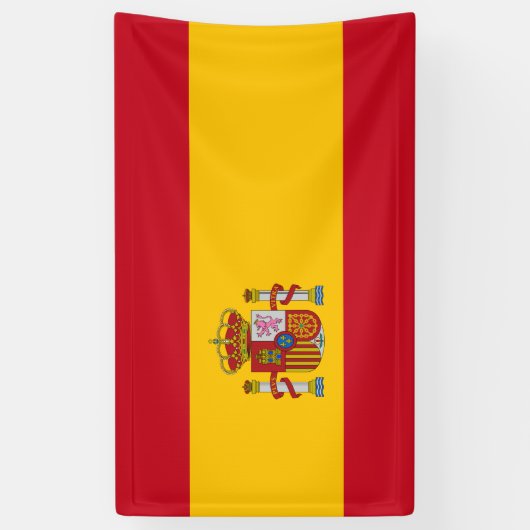 Spaanse vlag (Spanje) Spandoek (Verticaal)
