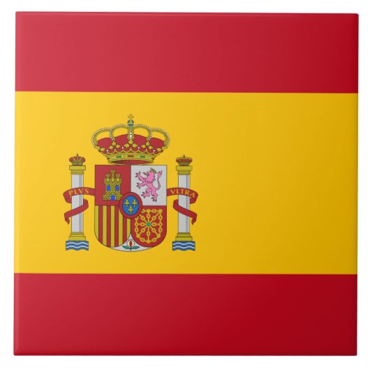 Spaanse vlag (Spanje) Tegeltje (Voorkant)