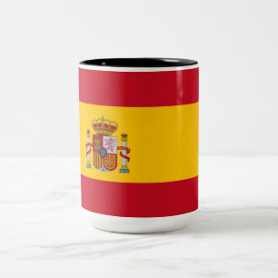 Spaanse Vlag (Spanje) Tweekleurige Koffiemok