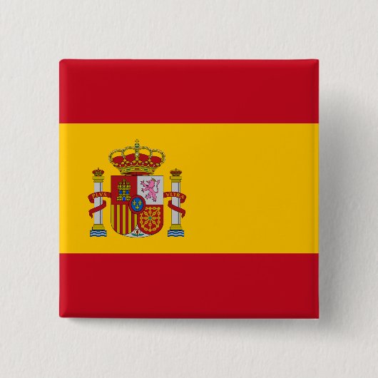 Spaanse vlag (Spanje) Vierkante Button 5,1 Cm (Voorkant)