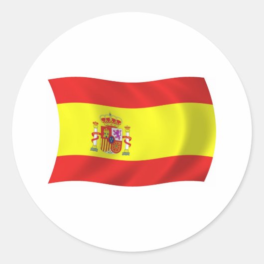 Spaanse Vlag Sticker (Voorkant)
