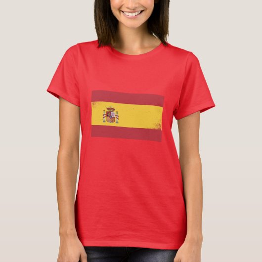 Spaanse vlag t-shirt (Voorkant)
