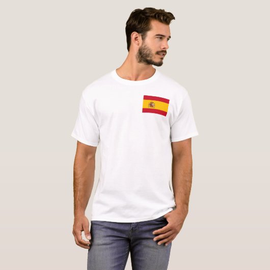 Spaanse vlag t-shirt (Voorkant volledig)