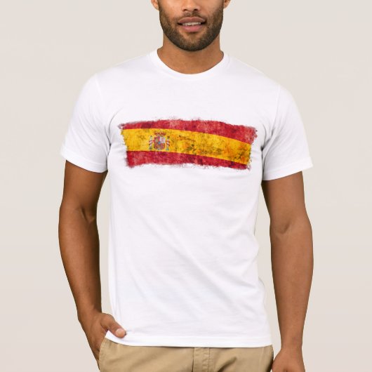 Spaanse vlag t-shirt (Voorkant)