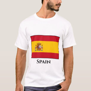Spaanse vlag t-shirt