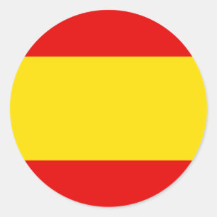 Spaanse vlag T-shirts en geschenken Ronde Sticker