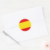 Spaanse vlag T-shirts en geschenken Ronde Sticker (Envelop)