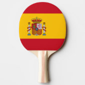 Spaanse vlag tafeltennisbatje (Achterkant)