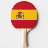 Spaanse vlag tafeltennisbatje (Voorkant)