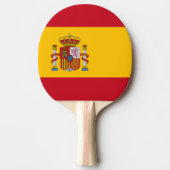 Spaanse vlag tafeltennisbatje (Voorkant)