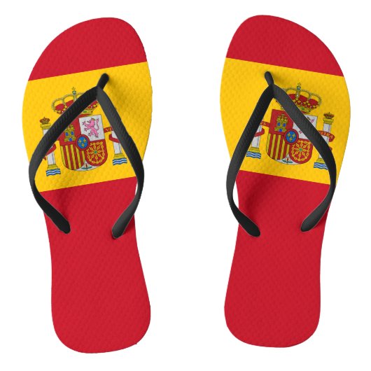 Spaanse vlag teenslippers (Voetbed)