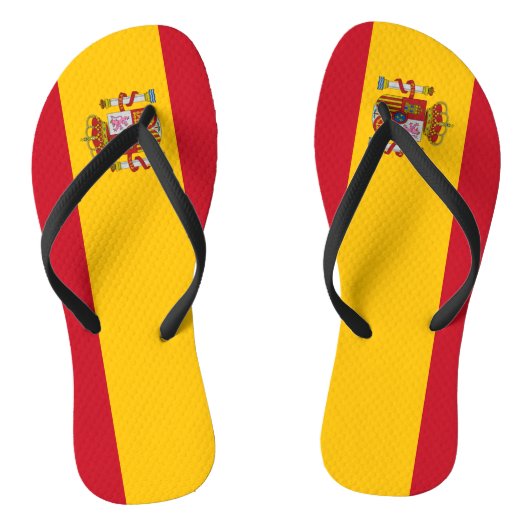 Spaanse vlag teenslippers (Voetbed)